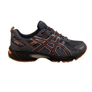 Asics Men’s Gray Orange Mesh Gel Venture 5 Trail Running Shoes Size 9.5